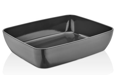 Tavi GN melamina - RAKI Tava universala melamina GN 1/2 325x265x75mm dreptunghiulara, gri (42012 G)