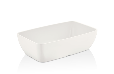 Tavi GN melamina - RAKI Tava universala melamina GN 1/4 265x162x75mm dreptunghiulara, alba (42014 CW)