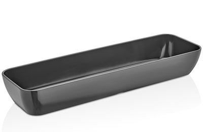 Tavi GN melamina - RAKI Tava universala melamina GN 2/4 530x162x75mm dreptunghiulara, gri (42024 G)