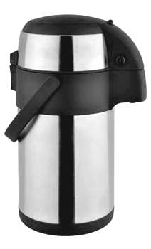 Termoizolante si transport alimente - RAKI Termos inox cu pompa 3l D15xh37cm