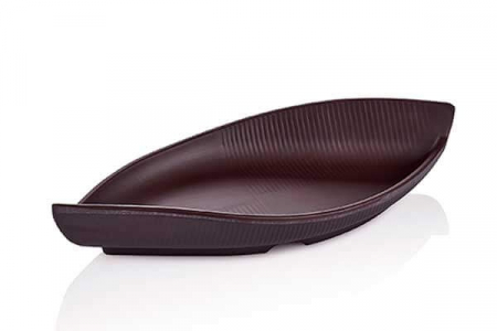 Platouri si boluri melamina - RAKI TERRA GONDOLA Platou servire 28,6x12,7xh4,8cm, melamina