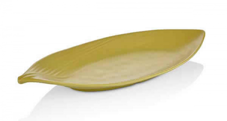Platouri si boluri melamina - RAKI TERRA LEAF Platou servire, prezentare, 36,5x15,5xh4,6cm, frunza