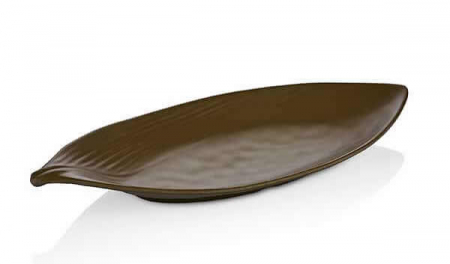 Platouri si boluri melamina - RAKI TERRA LEAF Platou servire, prezentare, 36,5x15,5xh4,6cm, frunza, verde