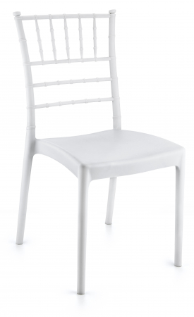 RAKI TIFFANY Scaun evenimente, plastic, alb, 44x42xh92cm [1]