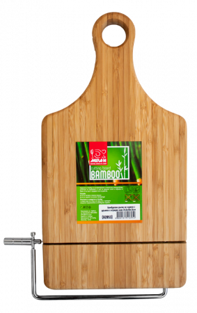 Tocatoare - RAKI Tocator bambus branzeturi cu cutit integrat 34,5x18x1,9cm