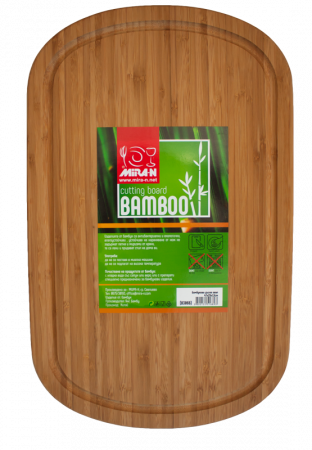 Tocatoare - RAKI Tocator bucatarie bambus oval 47x29x1,9cm