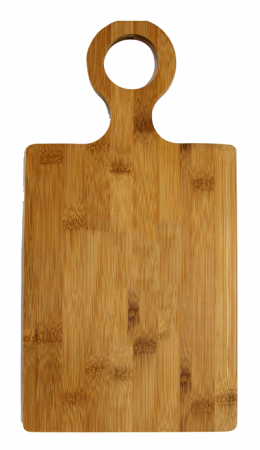 Tocatoare - RAKI Tocator din bambus dreptunghiular cu maner 48,5x25xh1,5cm