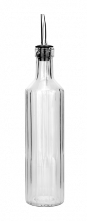 Servirea mesei - RAKI TOP Sticla ulei/otet cu picurator, 450ml, din sticla, rotunda