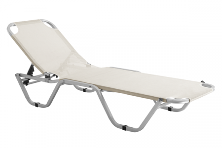Produse - RAKI TUJA Sezlong 5 pozitii bej 195x61x29cm, cadru aluminiu