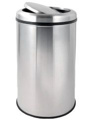 Cosuri de gunoi - RAKI TULUN Cos de gunoi inox cu capac batant 45L, 31xh57cm