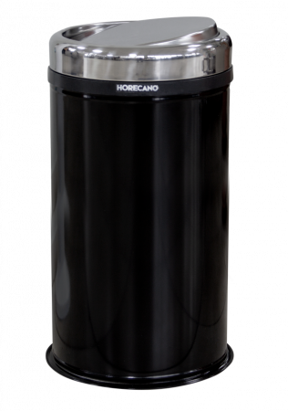 Cosuri de gunoi - RAKI TULUN Cos de gunoi negru cu capac batant 45L, 31xh57cm