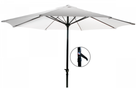 Umbrele - RAKI Umbrela soare cu mecanism rabatare 270cm alba (8230-B 108021)