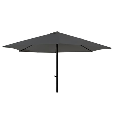 Umbrele - RAKI Umbrela soare cu mecanism rabatare 270cm gri (JYT8270-2.7M-GREY)