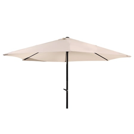 Umbrele - RAKI Umbrela soare cu mecanism rabatare 300cm bej (JYT8270-3.0M-BEIGE)