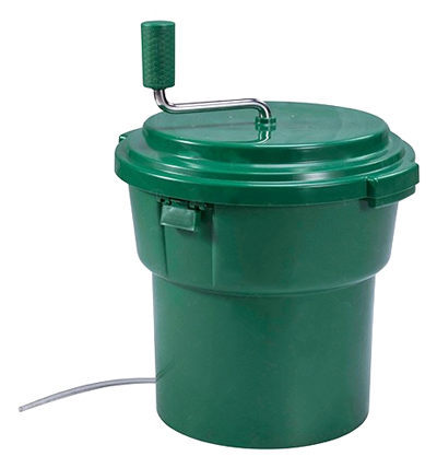 Strecuratori si site - RAKI Uscator salata profesional, 9,5lt, D40xh47cm, cos interior detasabil, plastic verde