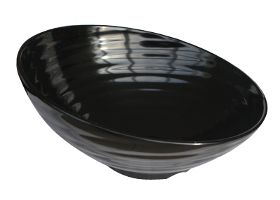Platouri si boluri melamina - RAKI VENUS Bol rotund melamina, D33xh16cm, 3100ml, negru