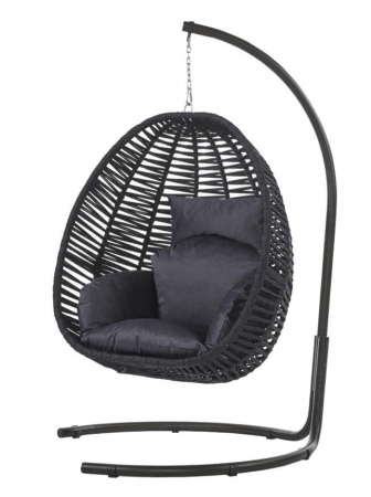 Produse - RAKI VERONA Fotoliu suspendat gradina, antracit, cadru metalic, tesatura rezistenta