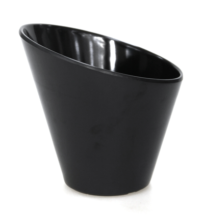 Platouri si boluri melamina - RAKI VEZHI Bol oblic melamina negru, 14xh14cm