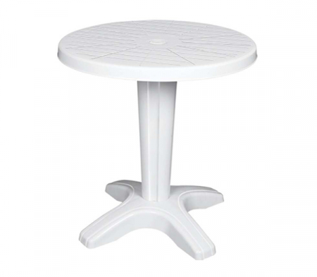 Produse - RAKI VILHENA Masa gradina plastic, rotunda, D70xh72cm, alba