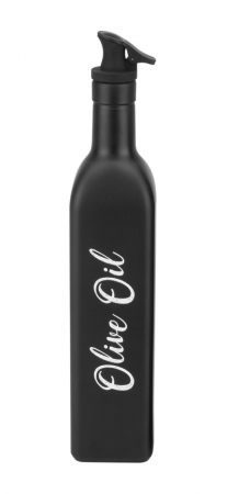 Servirea mesei - RAKI VOCA Sticla pentru ulei de masline cu picurator, 250ml, din sticla, neagra