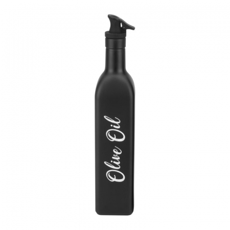 Servirea mesei - RAKI VOCA Sticla pentru ulei de masline cu picurator, 500ml, din sticla, neagra