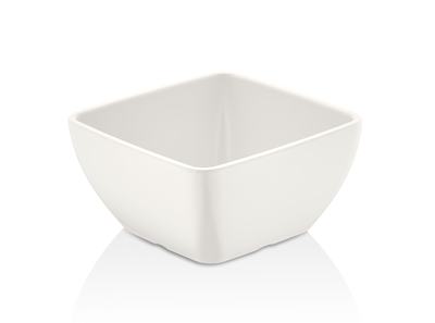 Platouri si boluri melamina - RAKI VOLMA Bol patrat melamina, 12,5x12,5xh6,5cm, alb