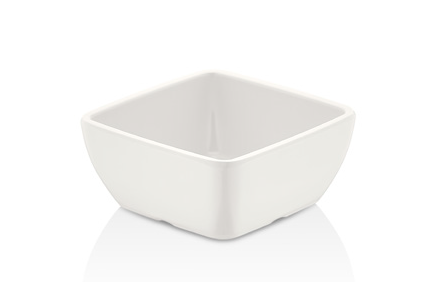 Platouri si boluri melamina - RAKI VOLMA Bol patrat melamina, 9x9xh4cm, pentru sos, alb