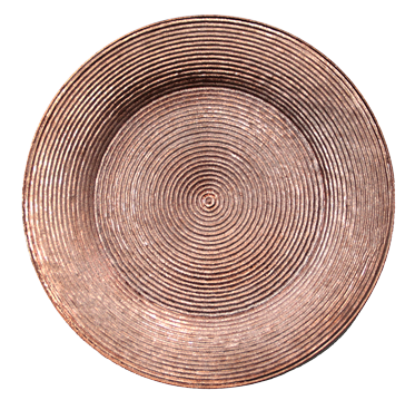 Servirea mesei - RAKI WICKED Farfurie decorativa 33cm polipropilena, decor roz/auriu