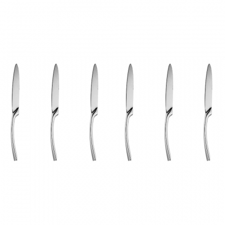 Tacamuri - RAKI WICKED SILVER Set 6 cutite servire, din inox, 25,5cm