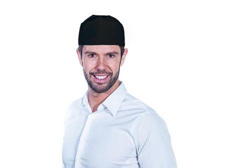Produse - ROLL DRAP Bandana bucatar reglabila PIRATE neagra