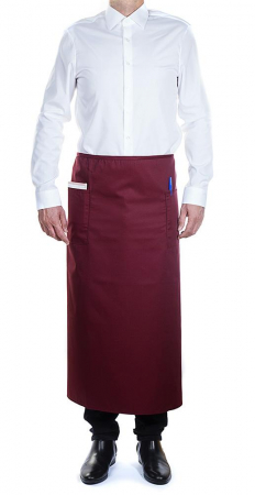 Produse - ROLL DRAP Sort cu buzunar pentru ospatar 90x110cm LONG BURGUNDY