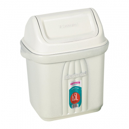 Cosuri de gunoi - SANREMO Cos gunoi cu capac batant 6,5l 24,5x17,2x28,5cm (278)