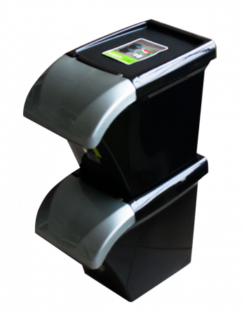 SANREMO Cos gunoi suprapozabil 17l negru (SR50) [1]
