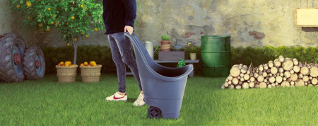 SERINOVA Carucior pentru gradina 64xh84cm, 50lt, antracit [1]