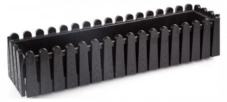Mobilier HoReCa - SERINOVA ISTANBUL Jardiniera flori pentru balcon 75x17xh19cm 14l, negru