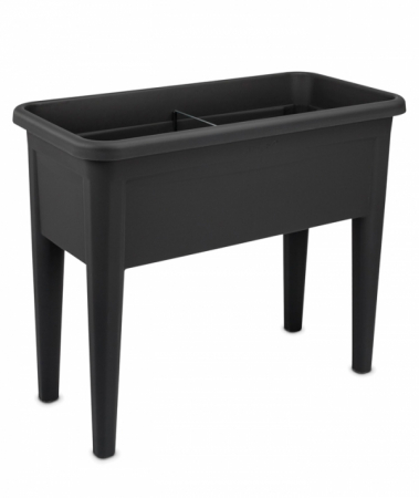 Produse - SERINOVA Jardiniera pentru gradina cu picioare 76,5x37,5xh28cm 60l culoare neagra