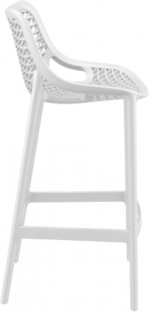 SIESTA AIR Scaun bar, polipropilena cu fibra de sticla, 45x53xh105cm, alb [2]