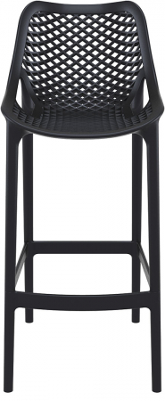 SIESTA AIR Scaun bar, polipropilena cu fibra de sticla, 45x53xh105cm, negru [1]