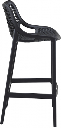 SIESTA AIR Scaun bar, polipropilena cu fibra de sticla, 45x53xh105cm, negru [2]