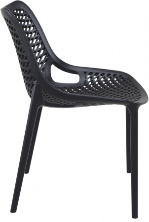SIESTA AIR Scaun tip scoica, 50x60xh82cm, polipropilena cu fibra de sticla, negru [2]