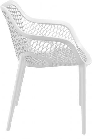 SIESTA AIR XL Scaun tip scoica 57x60xh81cm, polipropilena cu fibra de sticla, alb [2]