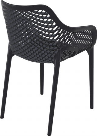 SIESTA AIR XL Scaun tip scoica 57x60xh81cm, polipropilena cu fibra de sticla, negru [3]