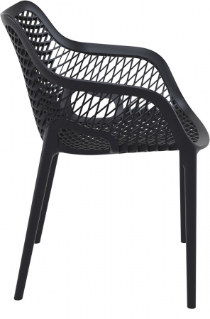 SIESTA AIR XL Scaun tip scoica 57x60xh81cm, polipropilena cu fibra de sticla, negru [2]