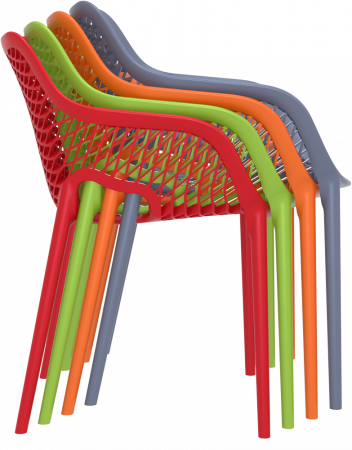 SIESTA AIR XL Scaun tip scoica 57x60xh81cm, polipropilena cu fibra de sticla, negru [5]