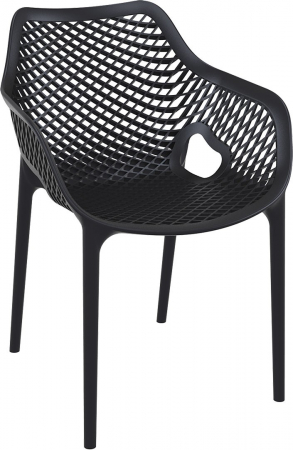 SIESTA AIR XL Scaun tip scoica 57x60xh81cm, polipropilena cu fibra de sticla, negru [0]