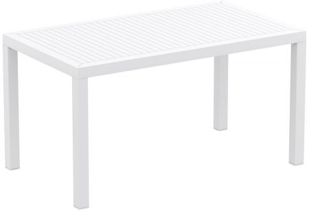 SIESTA ARES Masa dreptunghiulara, 140x80xh75cm, alba, plastic [0]