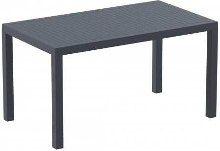 SIESTA ARES Masa dreptunghiulara, 140x80xh75cm, gri, plastic [0]