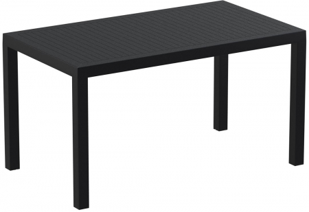 SIESTA ARES Masa dreptunghiulara, 140x80xh75cm, neagra, plastic [0]