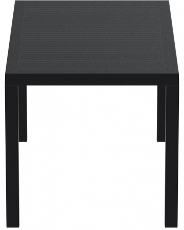 SIESTA ARES Masa dreptunghiulara, 140x80xh75cm, neagra, plastic [2]