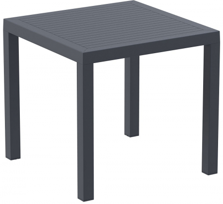 Mobilier HoReCa - SIESTA ARES Masa patrata 80x80xh75cm, gri, plastic